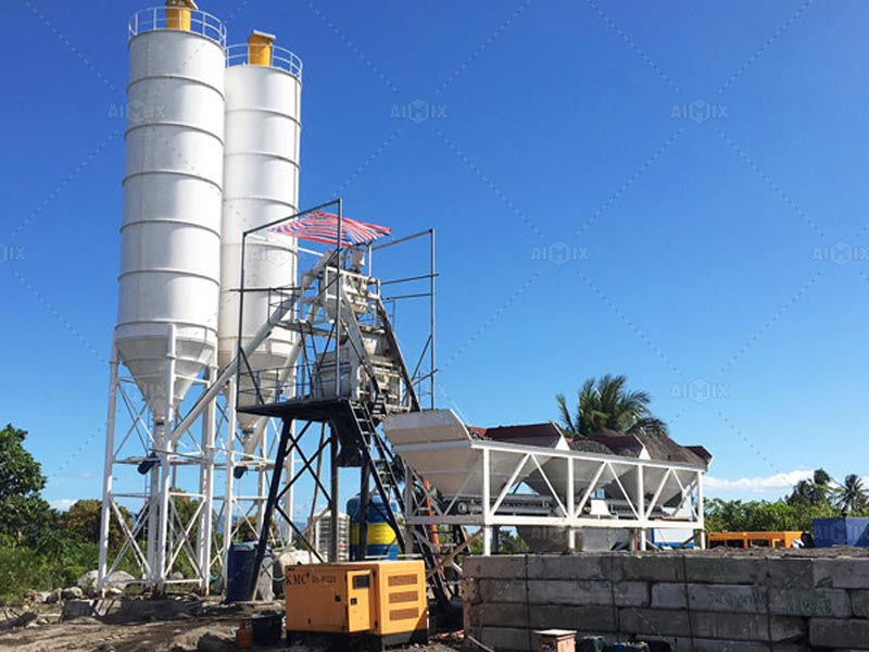AJ50 stationary concrete plant Philippines