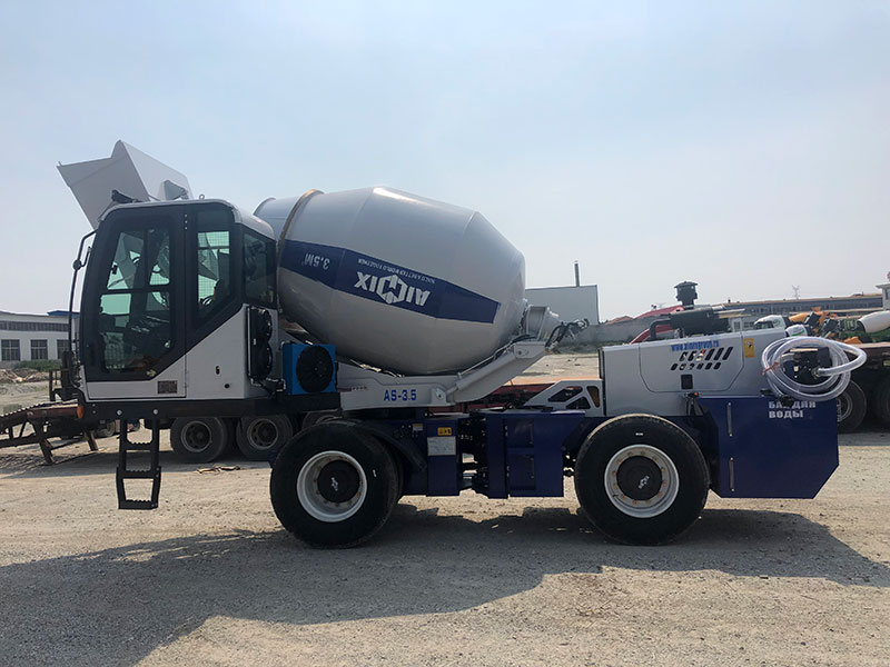 Self-Loading Concrete Mixer Truck