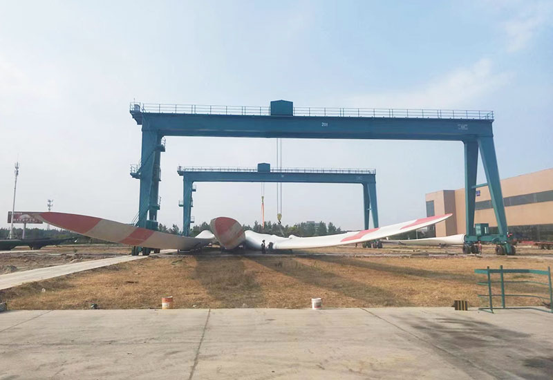 Rubber Tyred Gantry Crane for Wind Turbine Blade Handling