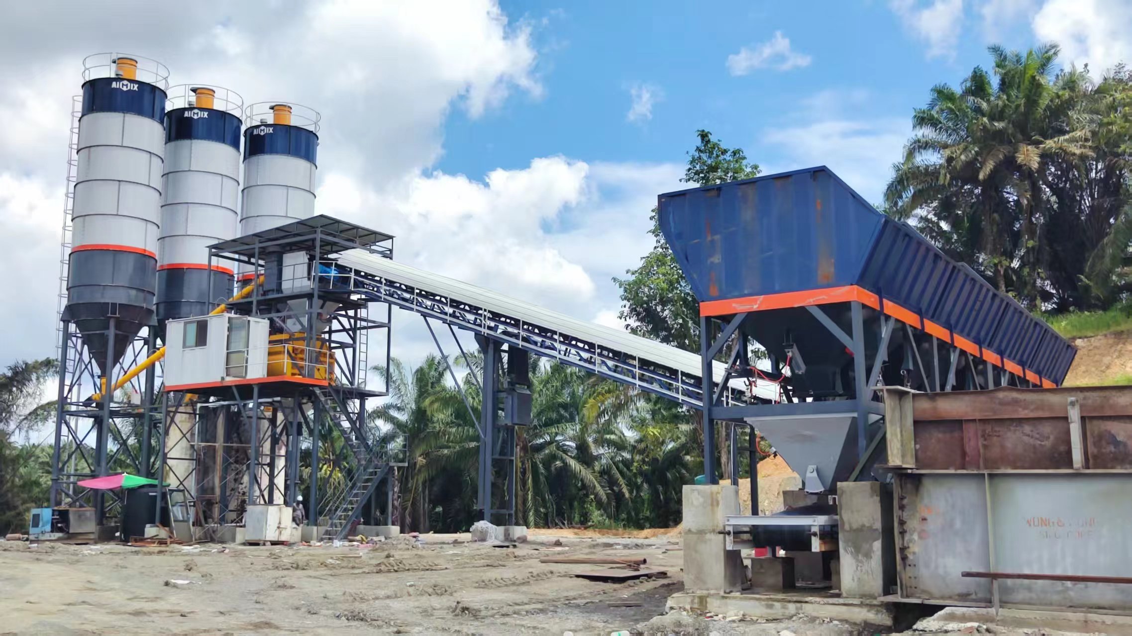 AJ90 Stationary Concrete Batch Plant